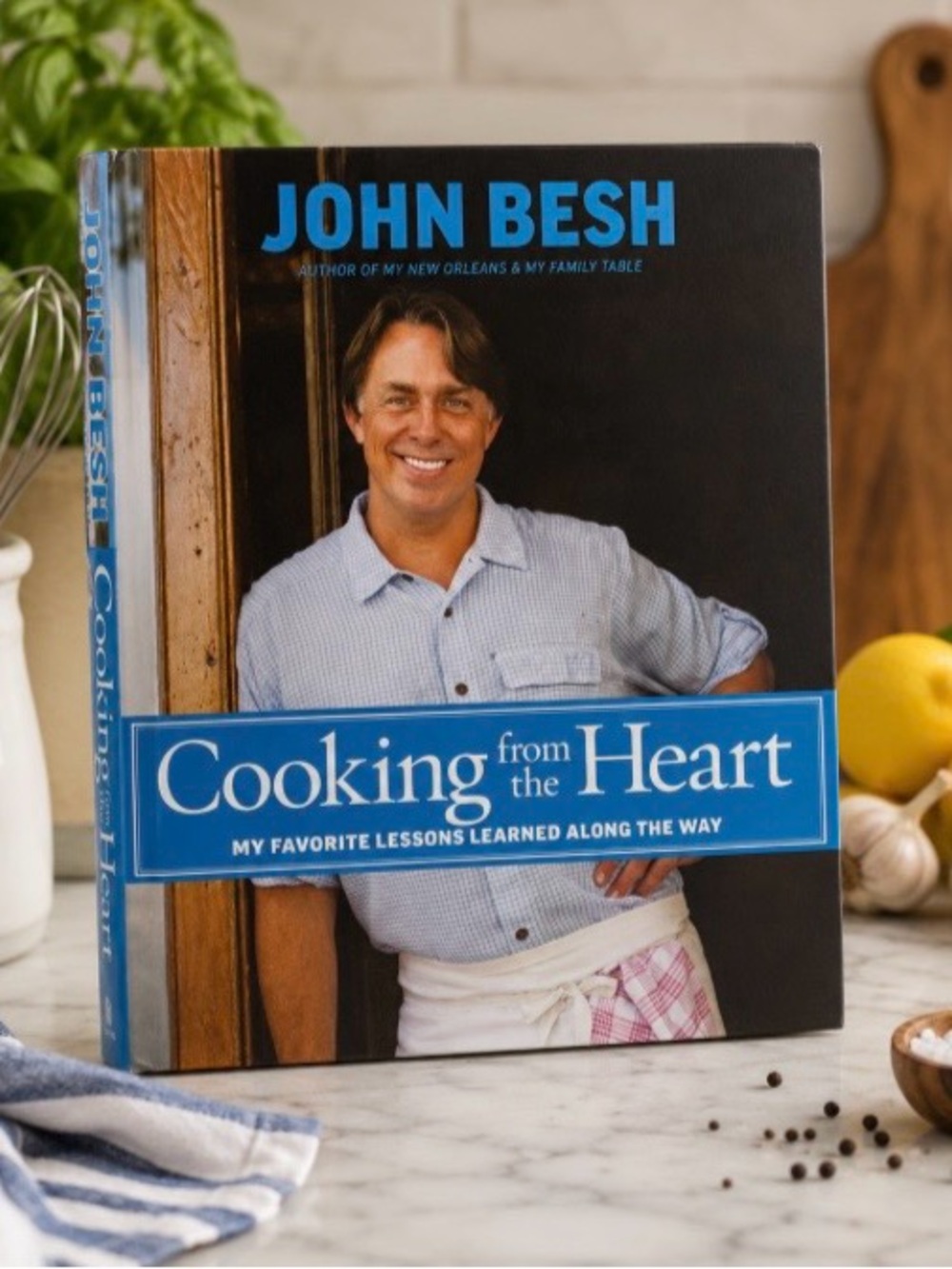 Signed John Besh Cooking From The Heart HC DJ 2013 Southern Cookbook Louisiana